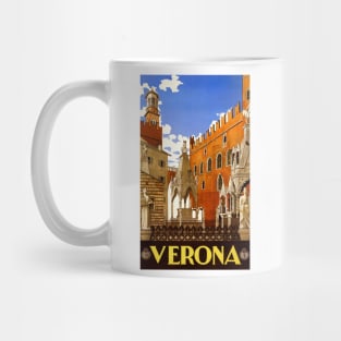 Verona, Italy 1938 Travel Poster Mug